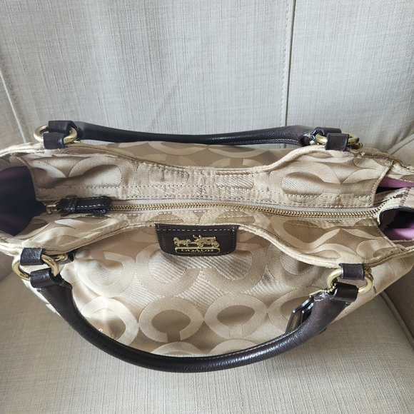 Coach Signature Maddison Sateen Abigail Satchel Shoulder Bag 18648 - Picture 6 of 15